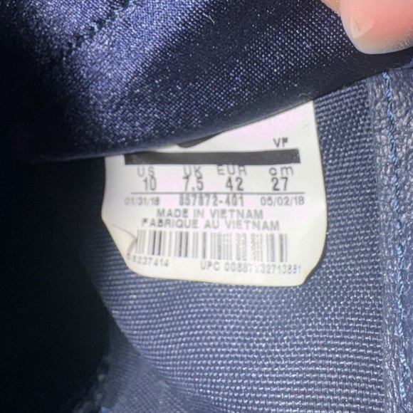 Nike SF Air Force 1 Hi Midnight Navy 857872-401 Women's size 10 - Picture 8 of 8